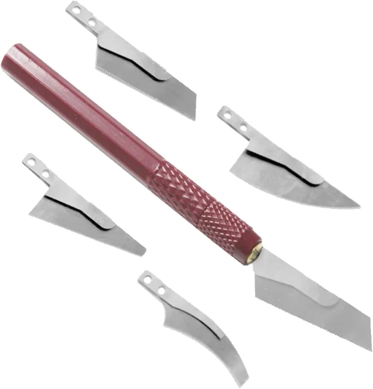 Precision Manual Saw Set for Model Making | Set of 4 Mini Tools for Trimming, Engraving and Deburring | Ideal for Wood, and DIY Work