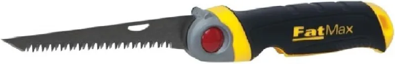 STANLEY FATMAX Plasterboard Folding Saw, 8 Teeth/inch, Triple Bevel Tooth, 3 Locking Angles, Ergonomic Bi-Material Handle, Length 130 mm, FMHT0-20559