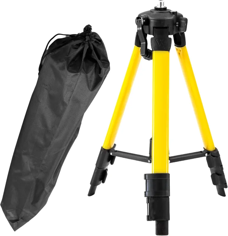 Retoo Tripod for Laser, Leveler and Laser Line, Adjustable, 5/8" Thread, 43-113 cm Working Height, Aluminum