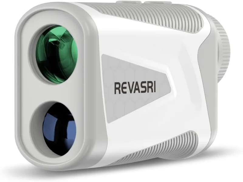 REVASRI Telémetro de golf, diseño mini, 1000 m, ± 0,5 m, precisión de bloqueo+pulso, inclinación-encendido/apagado, 6 aumentos, IP54, USB