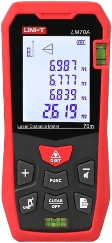UNI-T Laser Distance Meters Laser Rangefinder LM50A LM70A LM100A LM120A Digital Range Finder Meter Millimeter Accuracy,Measure Area, Volume, Addition, Subtraction