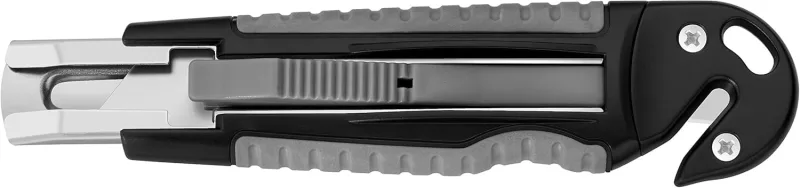 Westcott E-84022 00 Professional Safety Knife with Soft Grip Plastic Housing 18 mm Blade Width Grey / Black