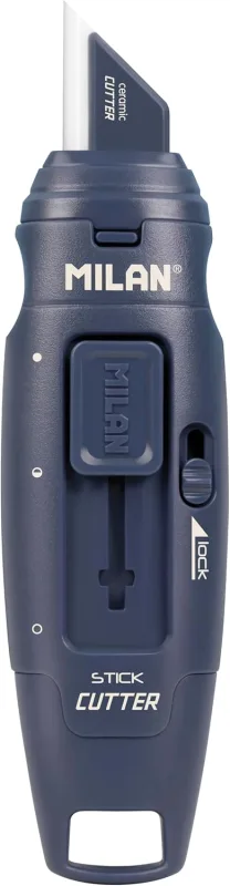 MILAN STICK 1918 Series Ceramic Blade Blister Cutter, Navy Blue
