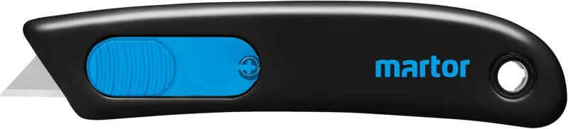 MARTOR SECUNORM SMARTCUT Safety Knife with Blade Retraction, Professional Cutter, Small, Lightweight, Right & Left-Handed, Disposable