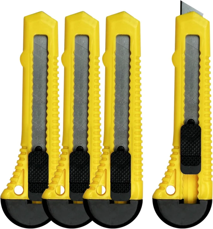 Professional cutter pack 4 units | Cutter with handle and non-slip safety