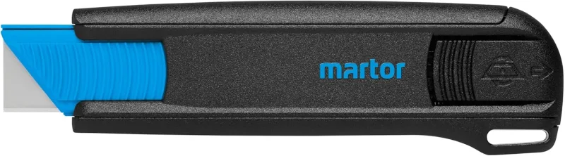 MARTOR Safety Knives with Blade Retraction, SECUNORM 175, Cardboard Knife, Small, Plastic, Right and Left Handed