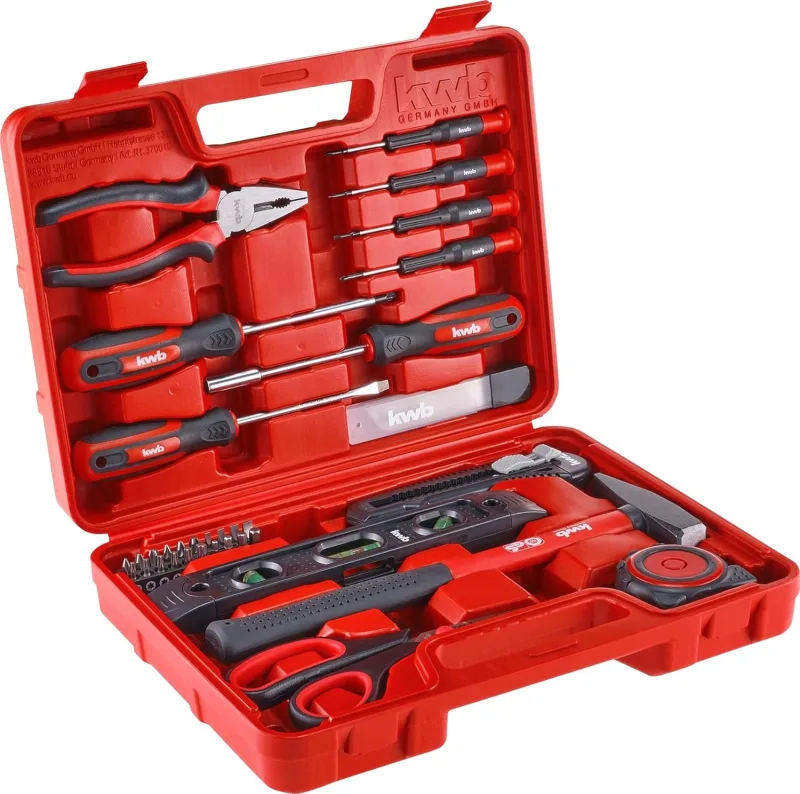 KWB - 35-piece tool case, filled, durable, ideal for the home or garage