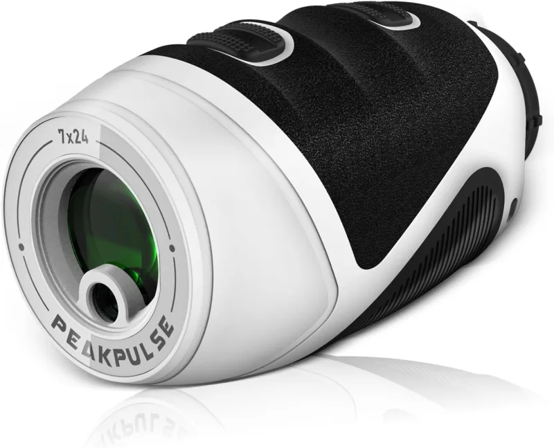 PEAKPULSE Golf Rangefinder, 1200 Yard Golf Rangefinder with Tilt, Laser Rangefinder with Rechargeable Height Indicator and Height Measurement, 7X Magnification, Vibration for Pole Lock