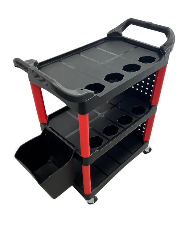 Mobile workshop trolley with 4 wheels