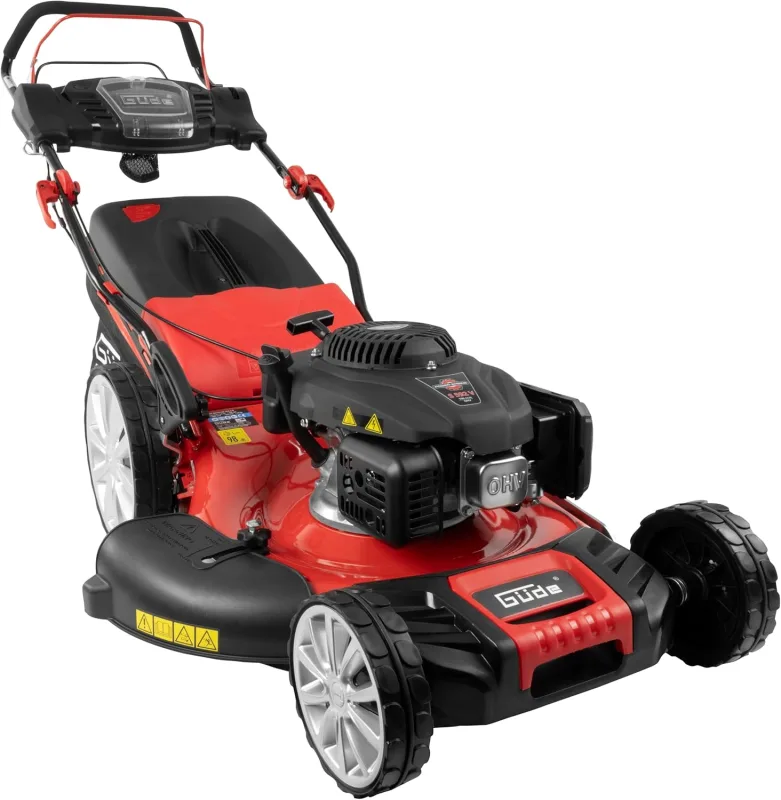 Güde Big Wheeler 554.3 R (4-Stroke Engine 3.7/5.03 (kW/PS), GS Certified, Cutting Width 55 cm, Grass Catcher Bag 65 l, 6-speed Cutting Height Adjustment, Drive