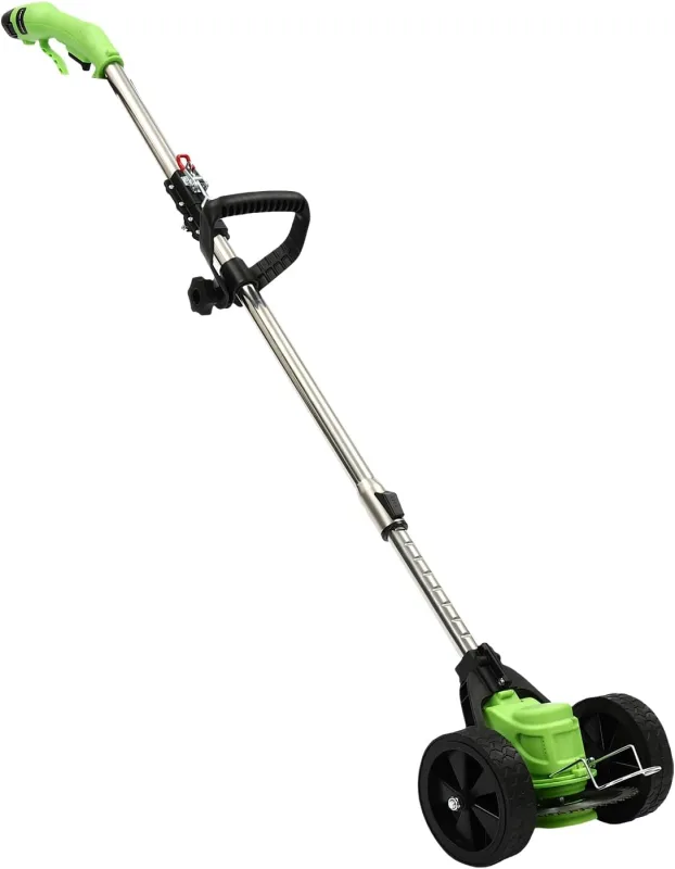 Cordless Electric Lawn Mower Folding Adjustable Height Battery Electric Brushcutter with 3 Different Blades and 8 Blades