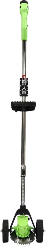 Electric Lawn Mower, Cordless Lawn Mower 90° Rotating Head with Battery Wheels and 3 Blades for Pruning Gardens Park Maintenance Lawn