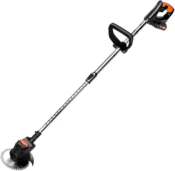 Cortacésped de batería, cortacésped doméstico Multifuncional de Mano, cortacésped eléctrico Ajustable, cortacésped de Carga rápida (Color : Rosso, Size : Battery*2)