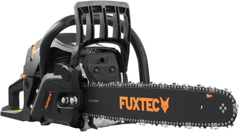 FUXTEC Motosierra Gasolina FX-KS255 - con espada de 18'', longitud de corte 46 cm- 54cc- Easy-Start - incl. Protección de la espada y bolsa de transporte