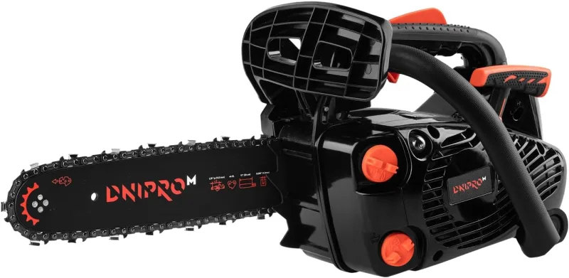 Motosierra Gasolina 25.4cc 750W 30 cm, Ligera y Fácil de Usar, Arranque Rápido, Antivibración y Freno de Cadena, Ideal para Poda, Jardín y Leña, DSG-25HE