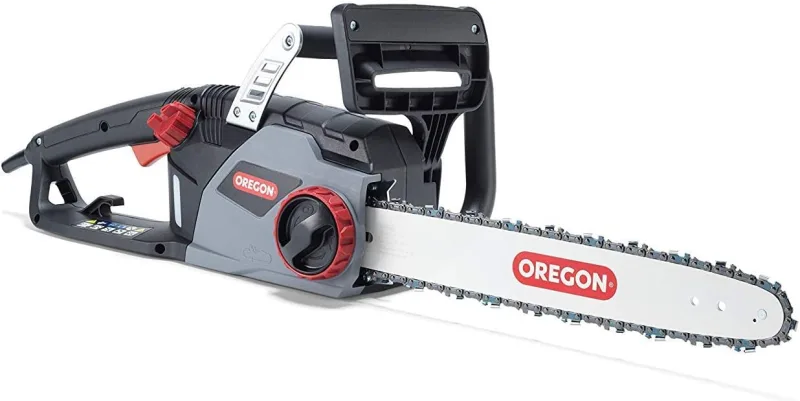 Oregon Motosierra Eléctrica con Cable 2400W, Espada 40cm, Cadena ControlCut, Bajo Retroceso, Lubricación Automática, Ligera y Silenciosa, Garantía 3 Años (CS1400)