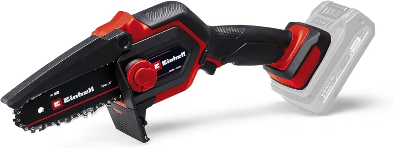 Einhell GE-PS 18/15 Li BL-Solo Power X-Change Battery Chainsaw (18 V, Brushless, Cutting Length 12.5 cm, Tool Free Sword and Chain Change, No Battery)