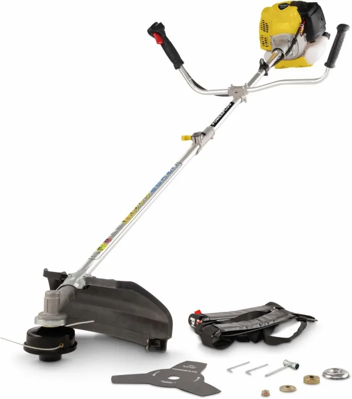 Powerplus Petrol Brushcutter POWEG30408 – 42.7 CC Brushcutter and Brushcutter, 950 ml Fuel Tank, Garden Tools