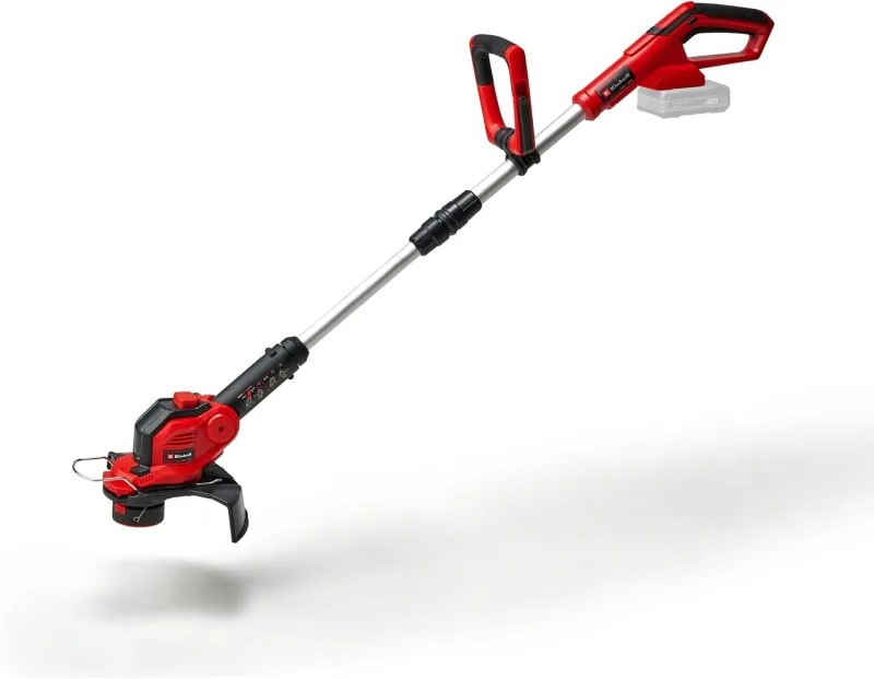 Einhell Recortadora de césped con batería GE-CT 18/28 Li-Solo Power X-Change (Iones de Litio, 18 V, 28 cm de Anchura de Corte, Hilo, Cabezal Motor Giratorio e inclinable, sin batería ni Cargador)