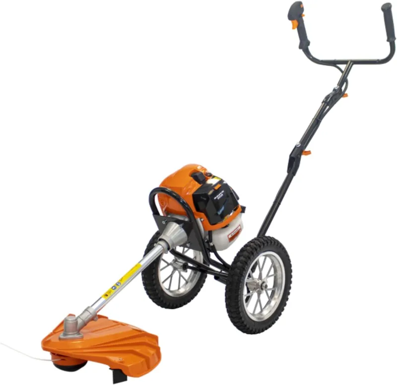 Anova Petrol multi-coloured brush cutter with wheels D52R 51,7CC 1,9CV
