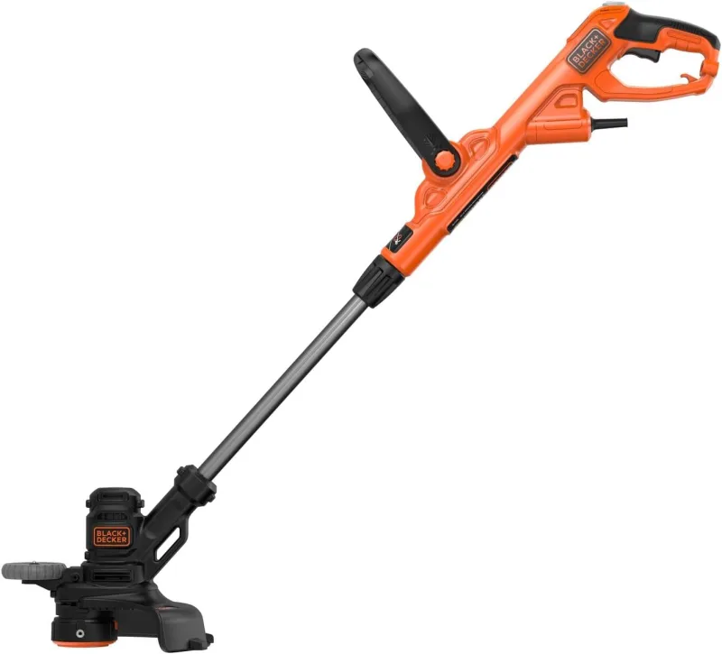 BLACK+DECKER Cortabordes 550W, Ancho de corte 28cm, Tecnología Powercommand, Botón Easy feed, Sistema E-Drive, Sistema Flip-to Edge, Segunda empuñadura ajustable a 5 posiciones, BESTE628-QS