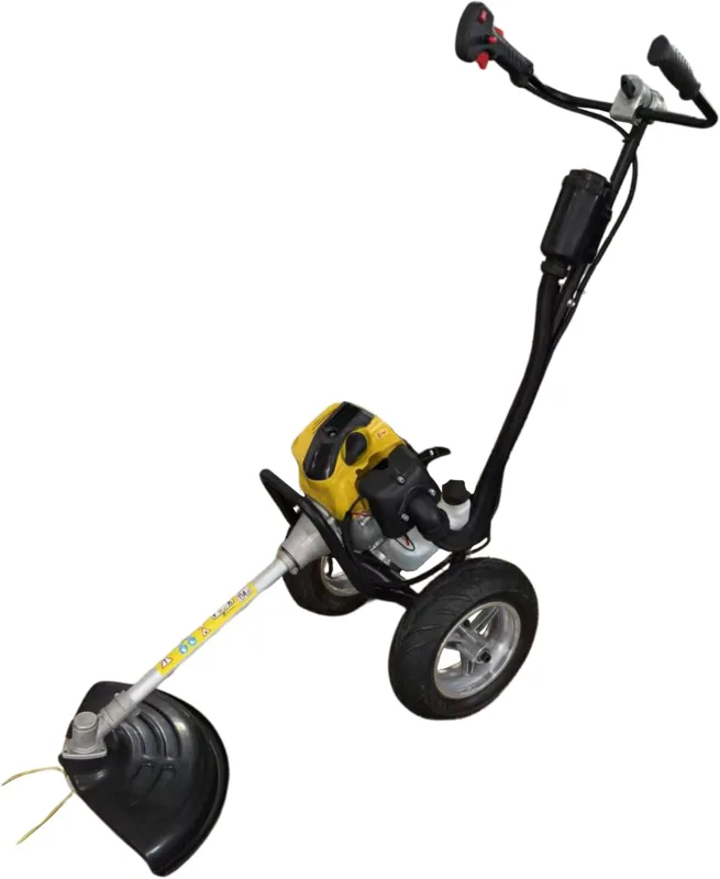 GARLAND Best 901 TG-V25 – Petrol Brushcutter 51.7 CC with Wheels, 1.5 kW, Adjustable Handlebar, Blade 255 mm, Low Vibration Level