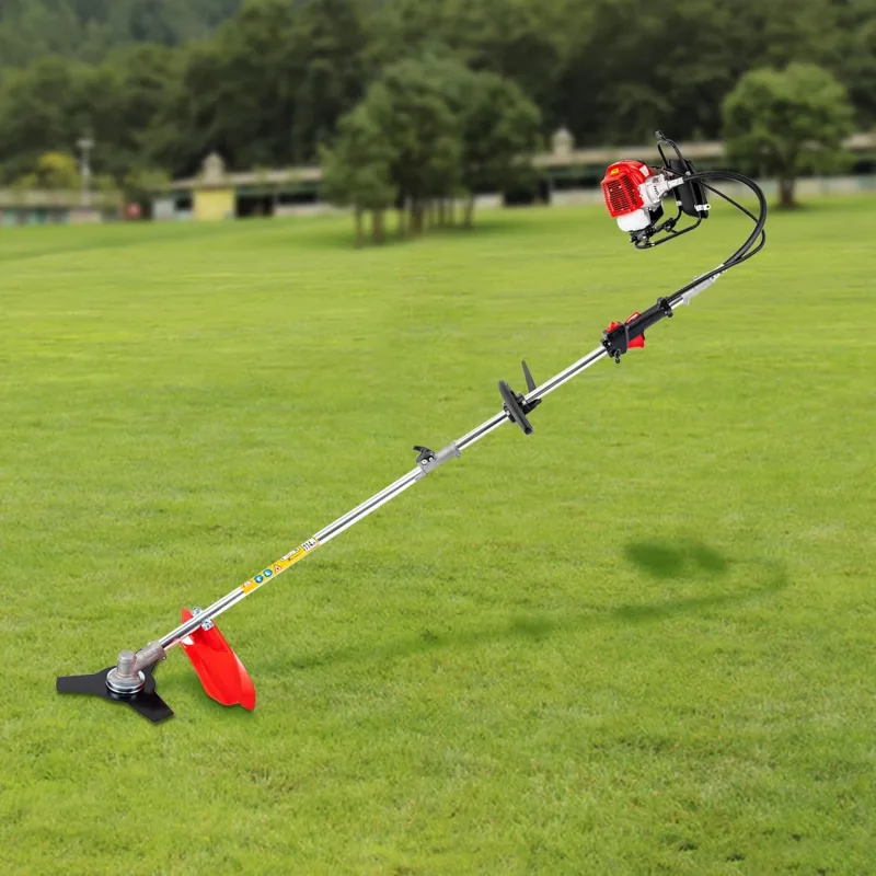 4 in 1 Petrol Brushcutter 52cc 2 Stroke Multi-Tool Backpack Brushcutter Lawn Mower Professional Backpack Hedge Trimmer Trimmer