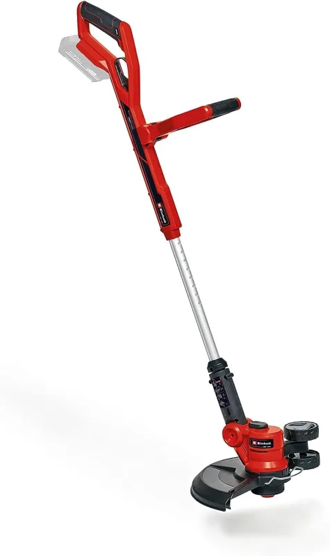 Einhell Recortadora de césped con batería GE-CT 18/30 Li-Solo Power X-Change (18V, Anchura de Corte 30cm, Cabezal Motor Giratorio 90º e inclinable, Incl. Bobina de Hilo sin batería)
