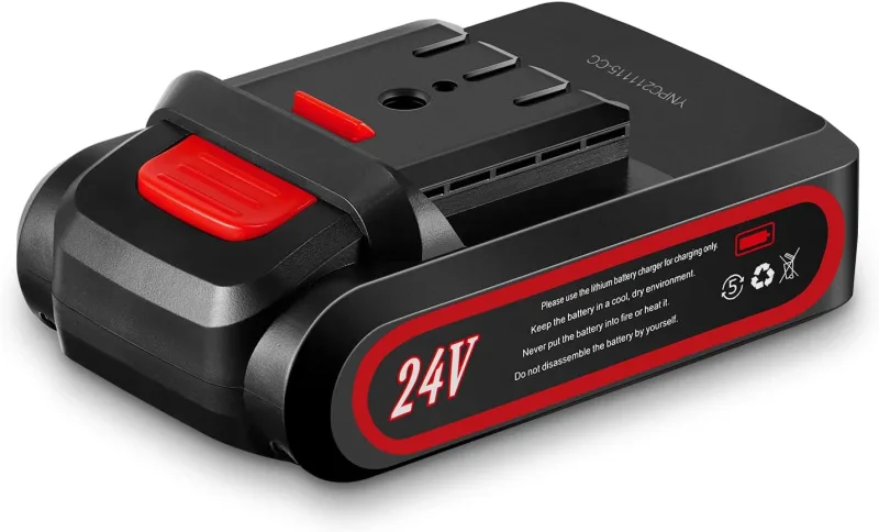 24V 2000mAh Chainsaw Battery, Replaceable Lithium Battery Accessories For Portable Electric Chainsaws (1 Battery)