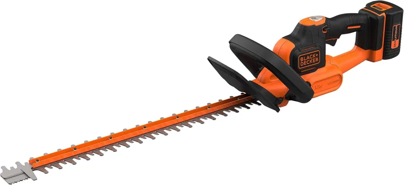 BLACK+DECKER BCHTS3625L1-QW Hedge Trimmer 36V, 2.5Ah Battery, Double Action Blade 55 cm, Double Switch and Handle, Powercommand Technology, Includes Battery and Charger 1.3A,