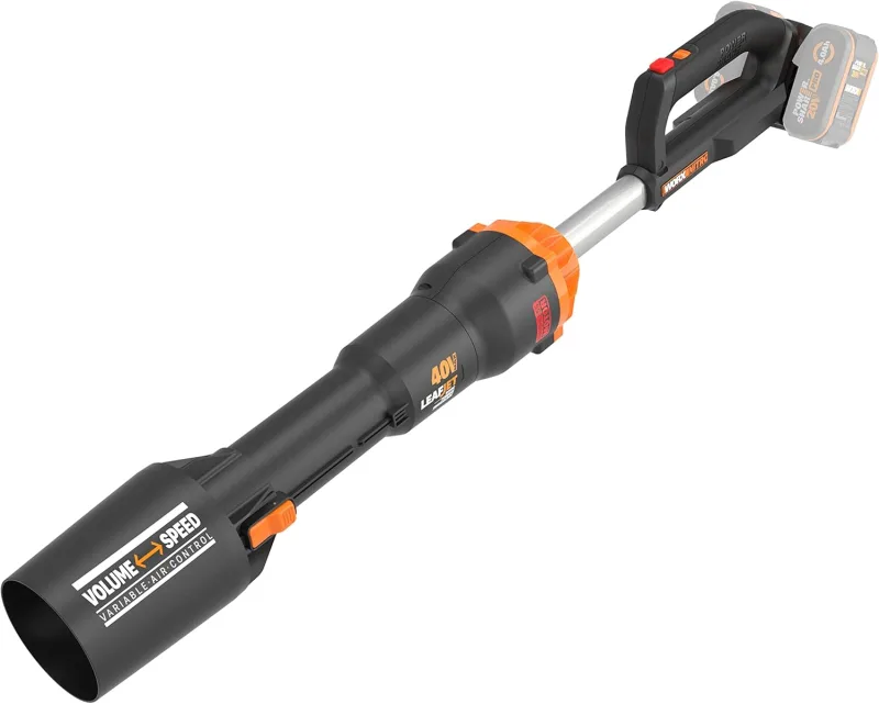 WORX Leafjet WG585E.9 Leaf Blower (40 V, Brushless Motor, Variable Air Control, Less Battery Consumption, More Power, No Battery or Charger)