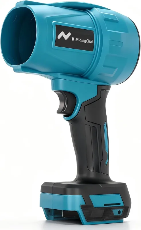 Multifunctional Battery Leaf Blower, Compatible with Makita 18 V, 32,000 RPM, Powerful Air Blower, 500 g Pressure, for Removing Leaves, Snow and Dust (Battery Not Included)