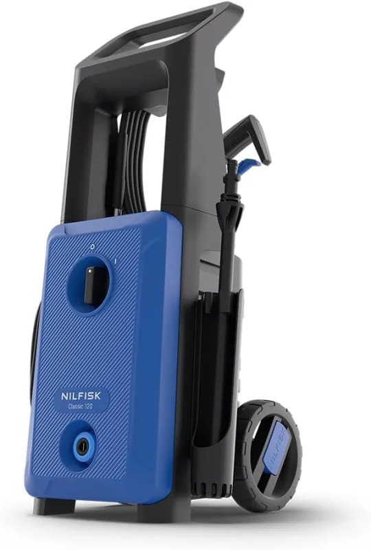 Nilfisk Classic 120 Bars - Easy to Use High Pressure Washer - Patio, Car & Outdoor Cleaner (1600W)