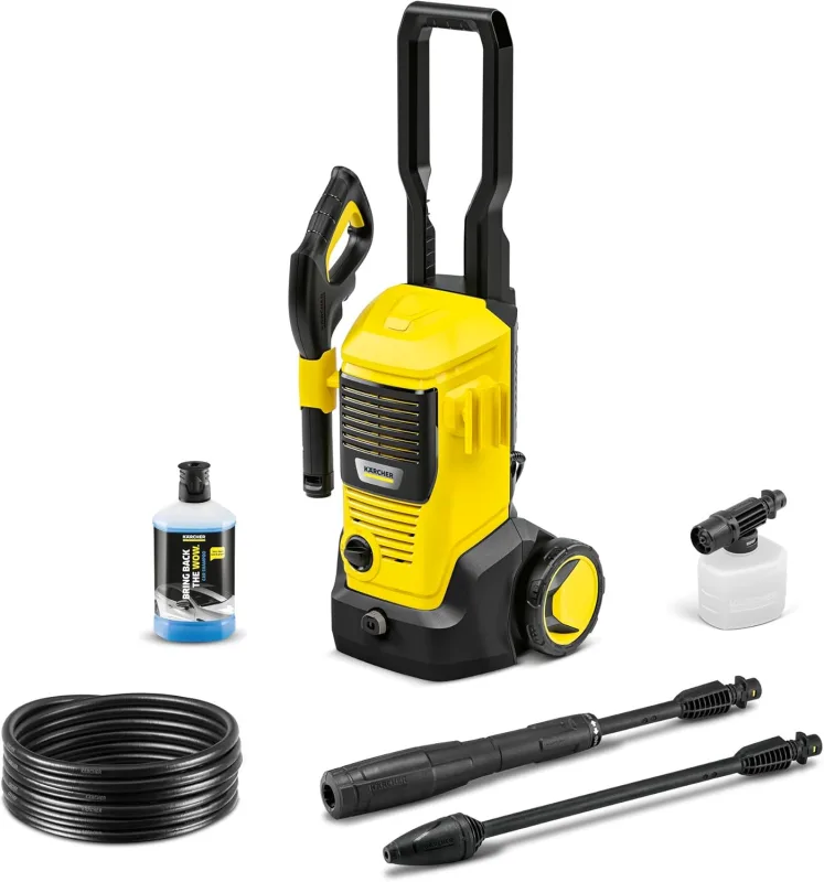 Kärcher Pressure Washer K 5 FJ, pressure: max. 145 bar, flow rate: max. 500 l/h, surface performance: 40 m²/l, incl.