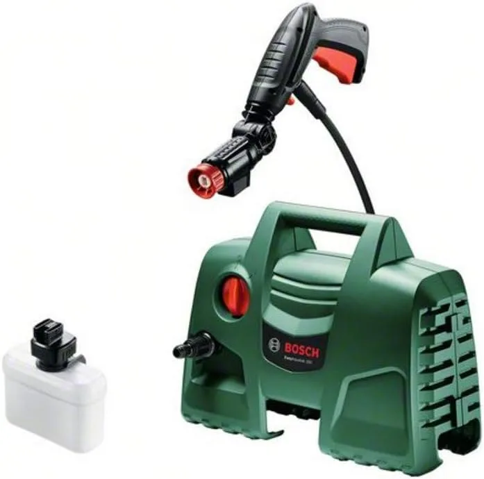 Bosch EasyAquatak 100 High Pressure Washer (1100 W, 360° Nozzle with Detergent Tank, 5 m Cable, 3 m Hose, Pressure: 100 Bar, Maximum Flow Rate: 270 L/h, Carton)