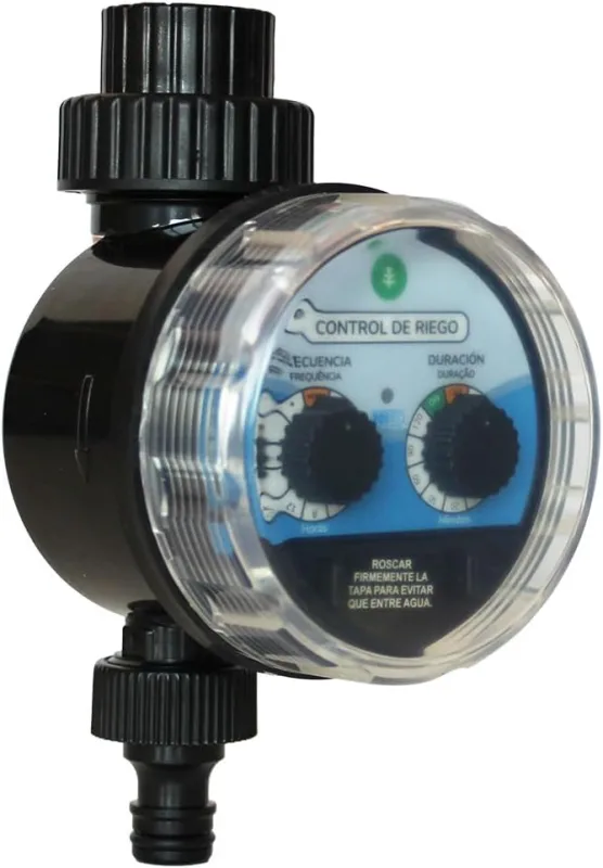 PLANETA HUERTO | Armored Irrigation Programmer, Irrigation Automation, Adjustable Duration and Frequency - Water Resistant Irrigation Programmer, Ideal for Gardens and Orchards