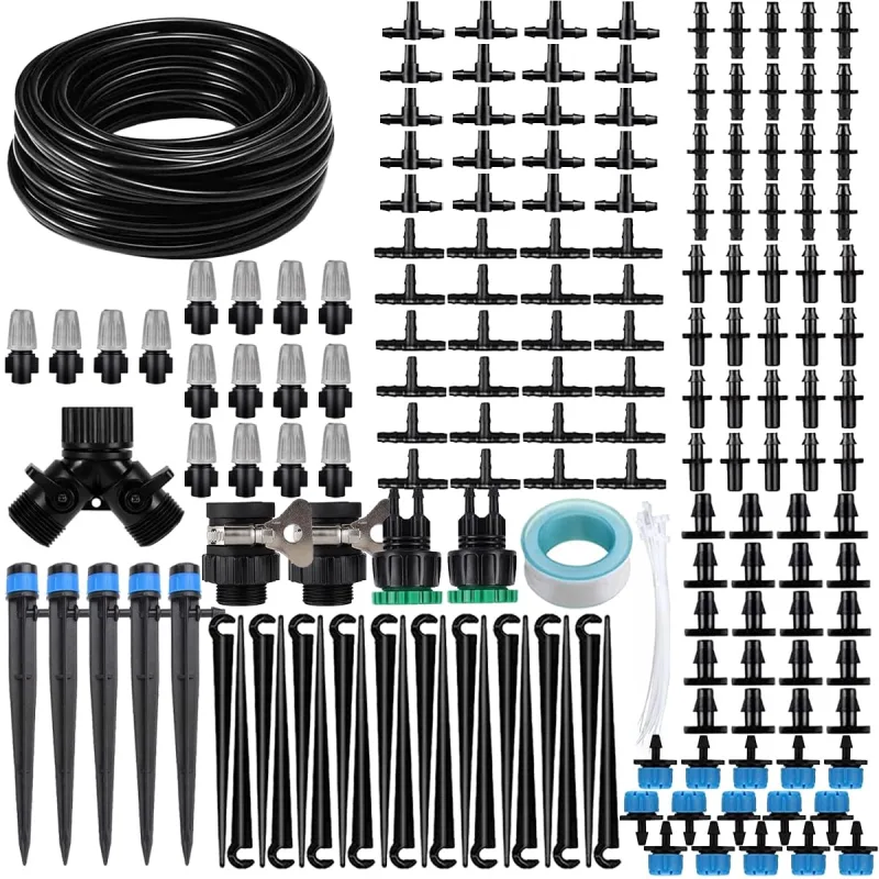 Watering Kit, 178 Pcs, 40M DIY Watering System, Automatic Garden Watering System, Drip Irrigation, Drop Irrigation, Garden Irrigation for Garden, Flower Bed Terrace Plants