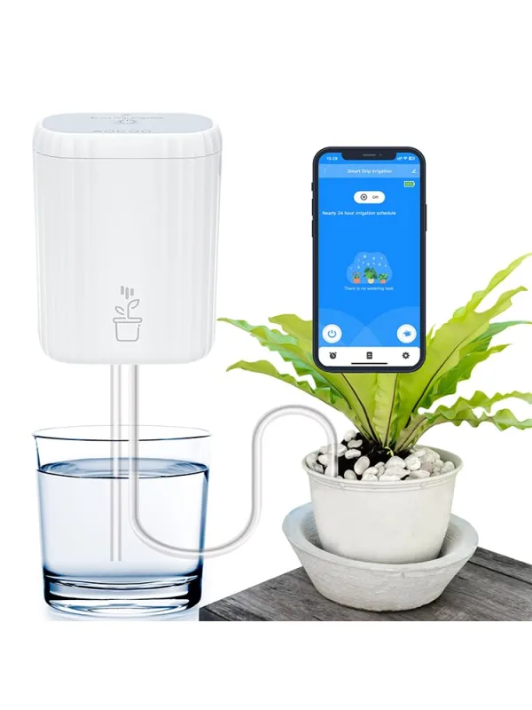 Haozee Automatic Watering System, Automatic Garden Watering Balcony Plants, Outdoor Potted Plants, Drip Irrigation Set for Up to 10 Potted Plants