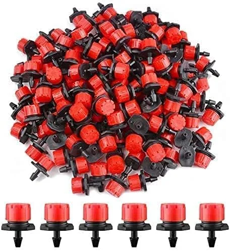 Drip Irrigation System Dripper - Automatic Irrigation System Equipped with Tube, Drippers, Valve, Filter and Water Connectors - 100pcs 4/7mm Drip Irrigation Sprinklers