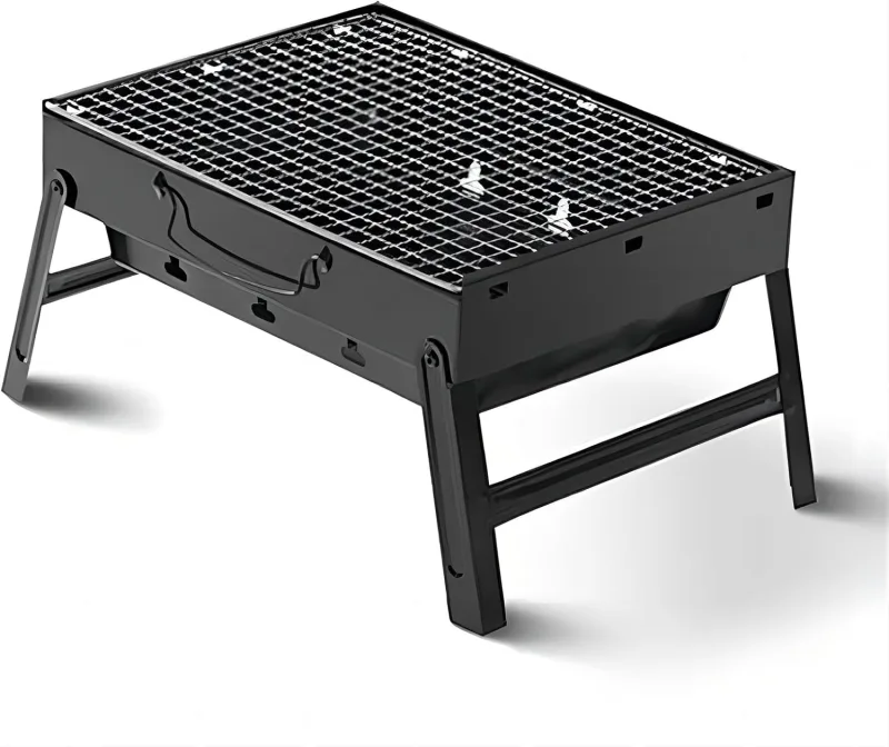 17.3" Large Portable Folding Charcoal Grill BBQ Grill Tools for Outdoor Grilling Cooking Camping Hiking Picnic Backpacking Party