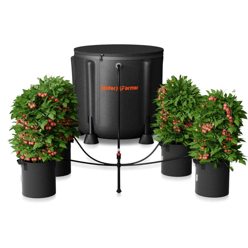 Automatic Drip Irrigation System Kit with 13 Gallon Bucket, 25W Water Pump, Low Level Sensor, Indoor Irrigation System