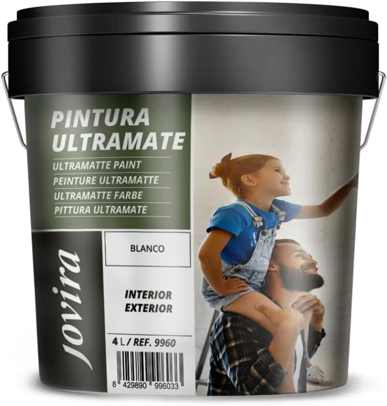 JOVIRA PINTURAS | 6 kg | Ultramate Paint Exterior/Interior Washable, Super Coating, White. (4 Litres) A-21