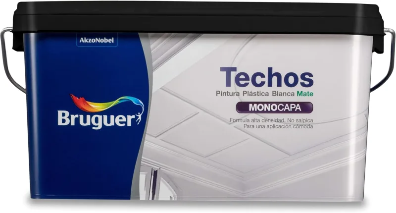 Bruguer - Ceilings matt plastic paint - Bright white -, 2.5 liters