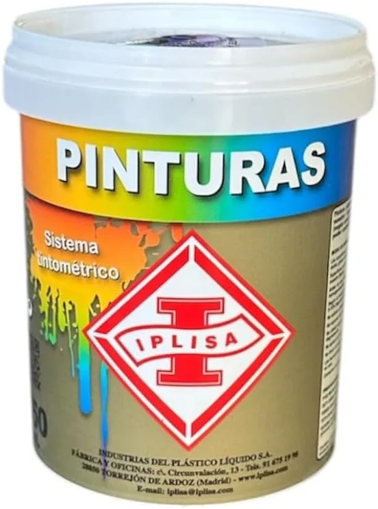 White Satin Plastic Paint for Walls and Ceilings, Exterior and Interior 750 ML (PL-70)