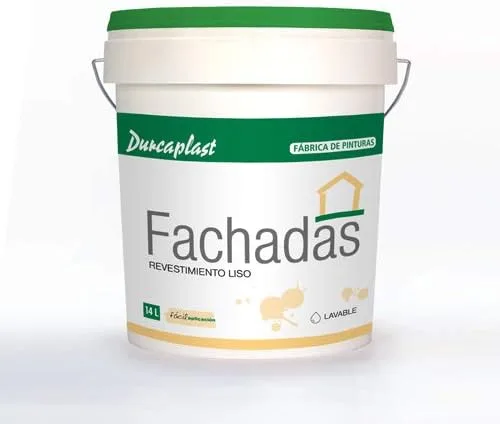 Petrea Smooth Facades Paint-60 Durcaplast: Matte White Facade Coating. Excellent abrasion resistance, maximum weather and aging resistance. (14L).