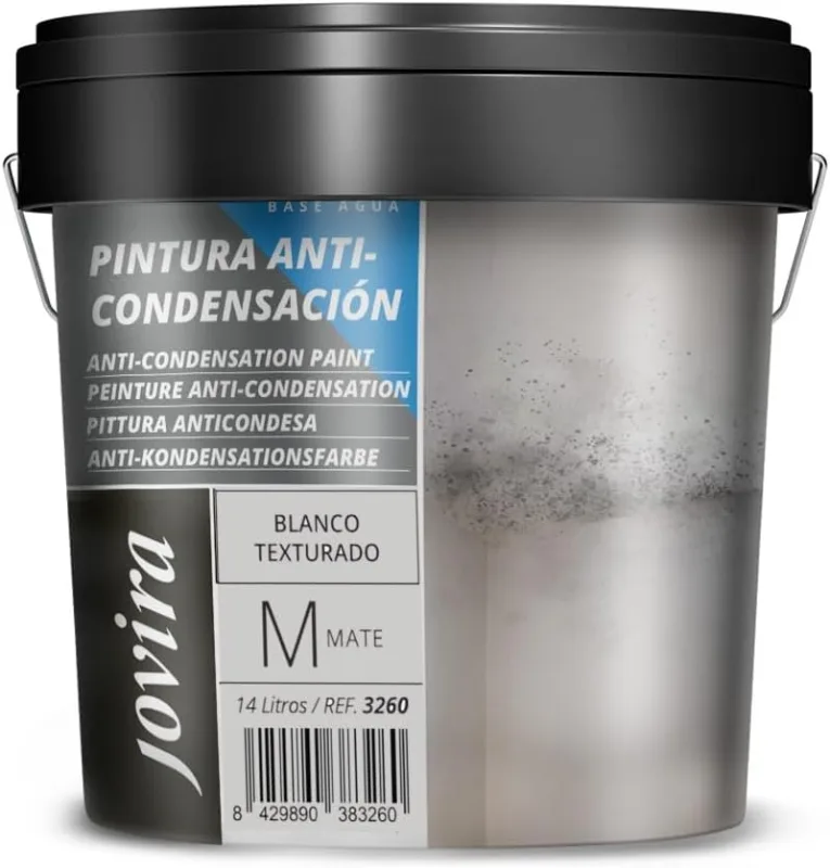 JOVIRA PINTURAS | 14 L | Anti-condensation paint, anti-moisture anti-mould outdoor-interior. Effective for plaster, concrete, cement walls (14 litres) A-26B
