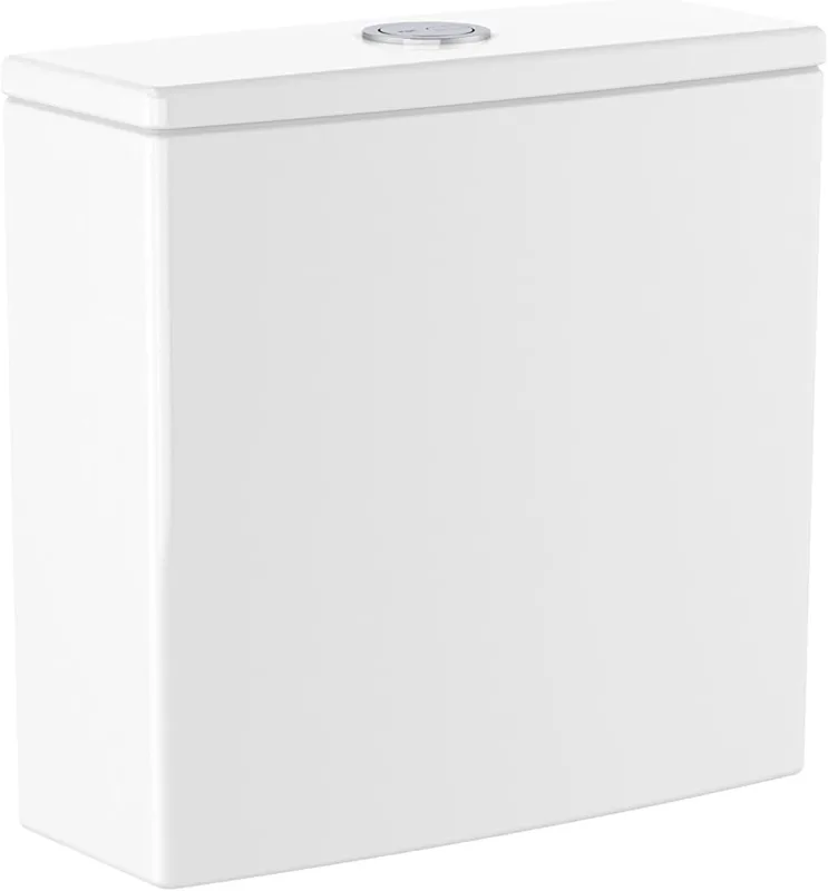 Roca A341681000 Cistern Double Push Button 4'5/3 Litres, Lower Feed, ONA Collection, White