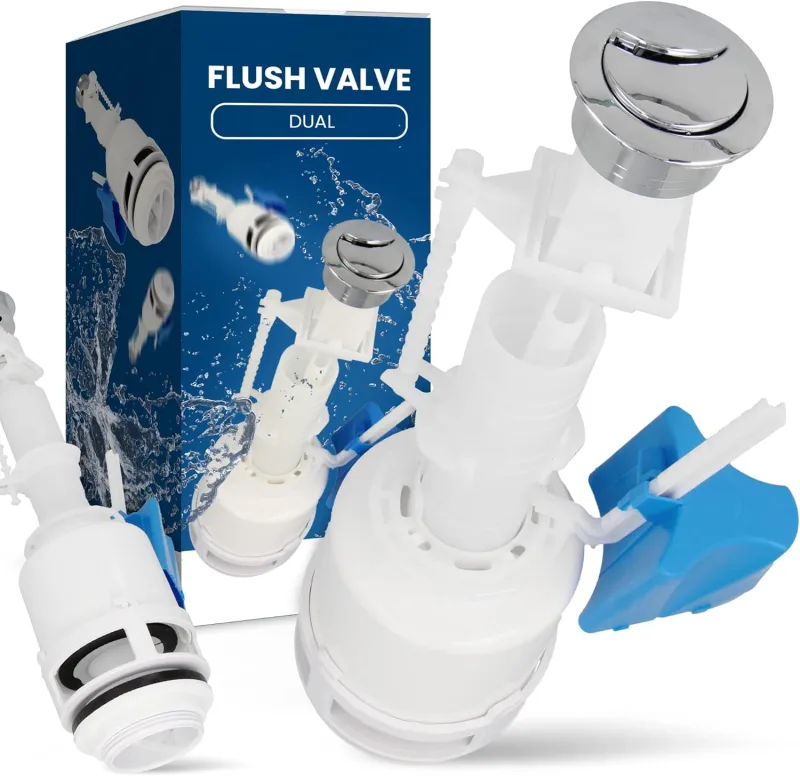 Toilet Flushing Valve | Flush Mechanism Set Filling Cisterns Ceramic Plastic Chrome Toilet Universal Elevator Water Level