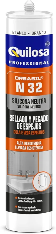 Quilosa Orbasil N-32 – Neutral Silicone Sealant Adhesive, Transparent