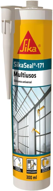 SIKA - Universal silicone - SikaSeal 171 Multipurpose - Transparent - Silicone glazing sealant - Mildew resistant - 300 ml